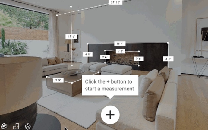 Virtual tour measurement